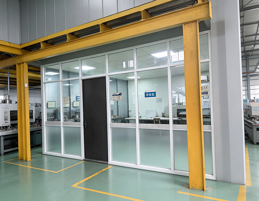 TOPTEK quality control room for European commercial door hardware inspection