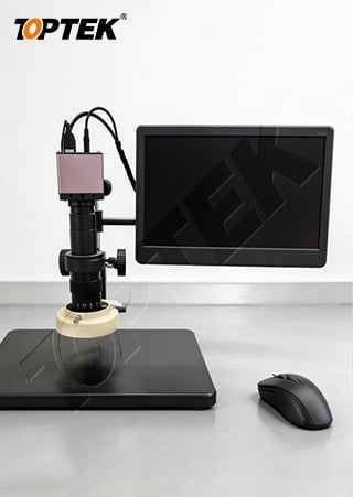 Industrial Video Microscope - Magnified visual inspection for precision component surface analysis