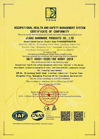 Occupational Health and Safety Management System - ISO 45001:2018
