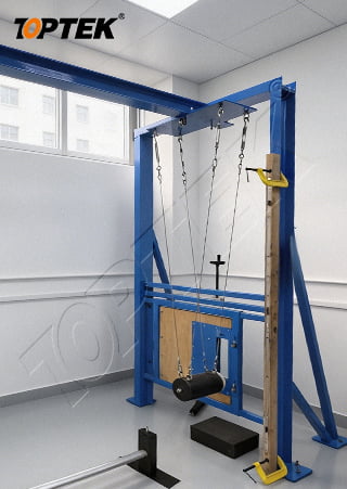 Security testing equipment for precision hinges and commercial door hardware systems