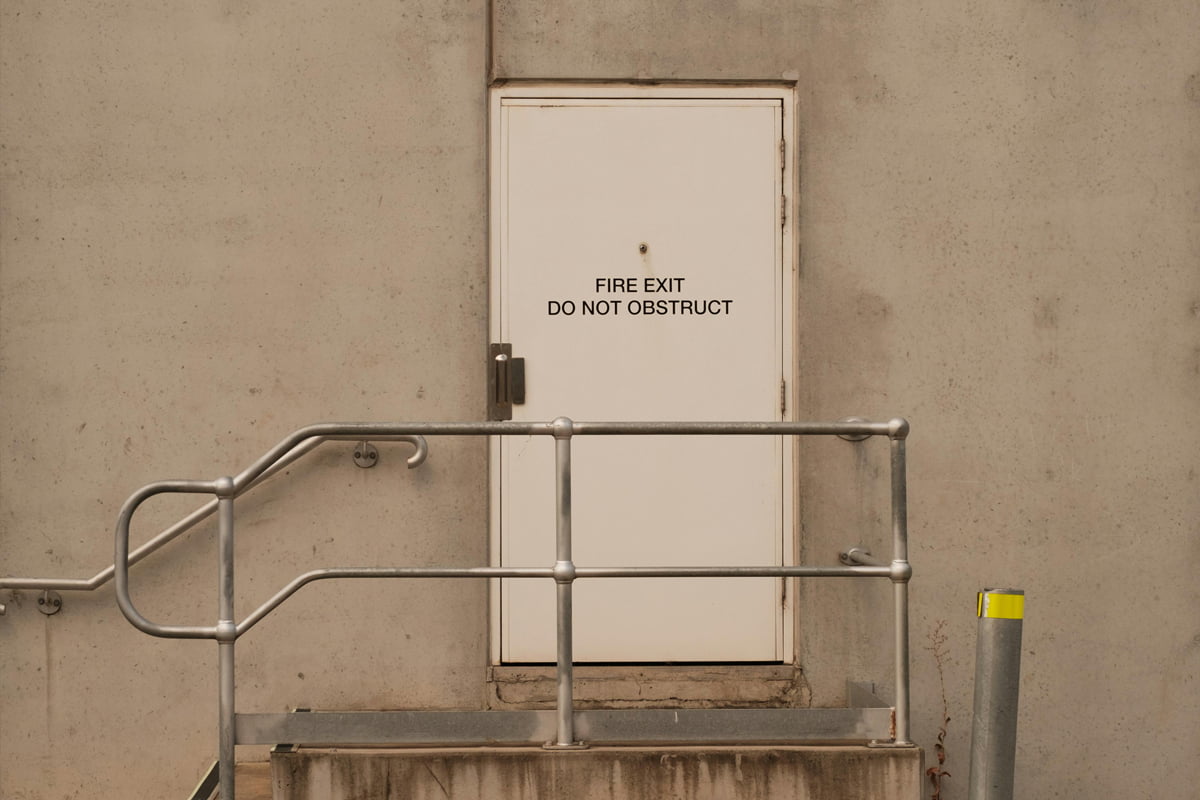 Fire-rated corridor and emergency exit hardware system