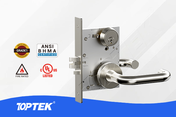 ANSI Grade 1 Mortise Lock F05 Classroom Function for commercial classroom doors