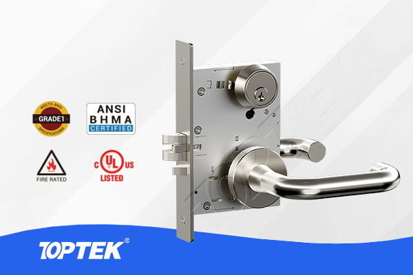 ANSI Grade 1 Mortise Lock F07 Storeroom Function for commercial storage rooms and utility areas