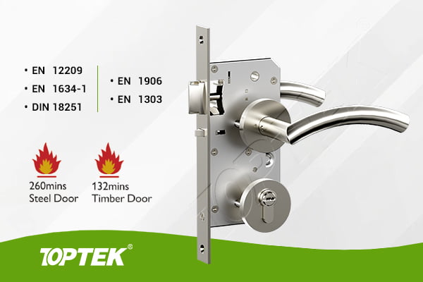 Classroom mortise lock function EN72CRL EN 12209 Grade 3 mortise lock for school projects