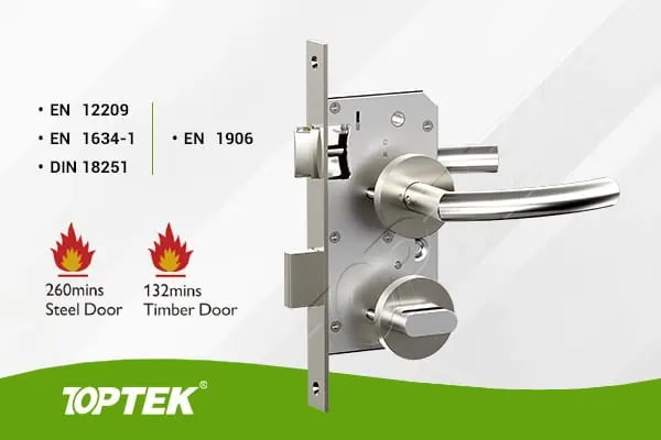 EN 12209 bathroom mortise lock compared with a night latch mortise lock function