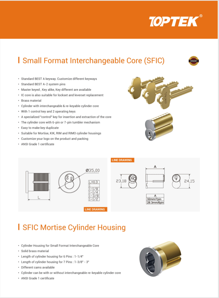 SFIC Cylinder Guide for Commercial Projects: Core, Housing, Keyway and Handover Planning
