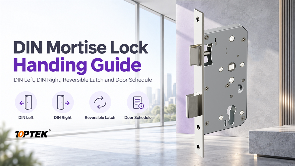 DIN Mortise Lock Handing Guide: DIN Left, DIN Right, Reversible Latch and Door Schedule