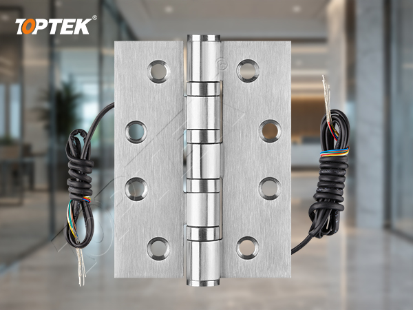 TOPTEK electric 4BB butt hinge with separate frame and door conductor leads