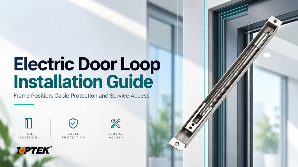 Electric Door Loop Installation Guide: Frame Position, Cable Protection and Service Access