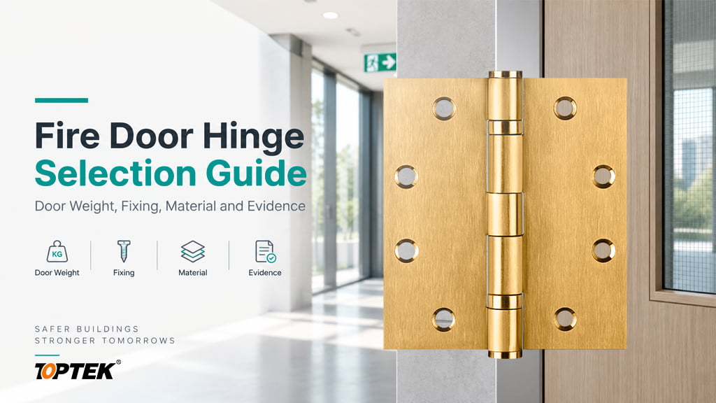 Fire Door Hinge Selection Guide: Door Weight, Fixing, Material and Evidence