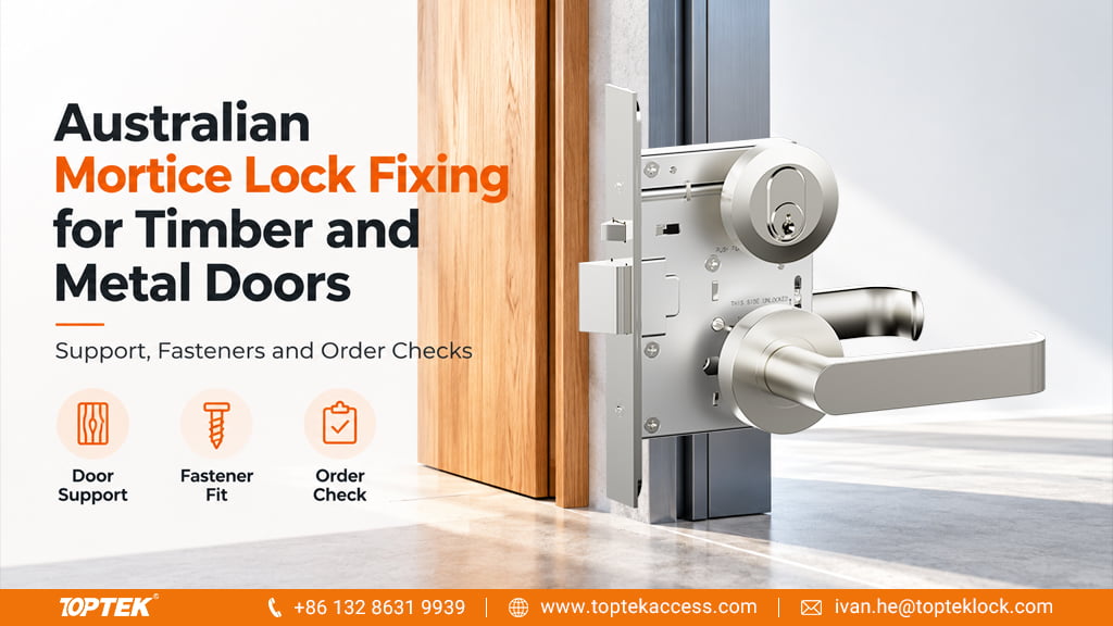 Australian Mortice Lock Fixing for Timber and Metal Doors: Support, Fasteners and Order Checks