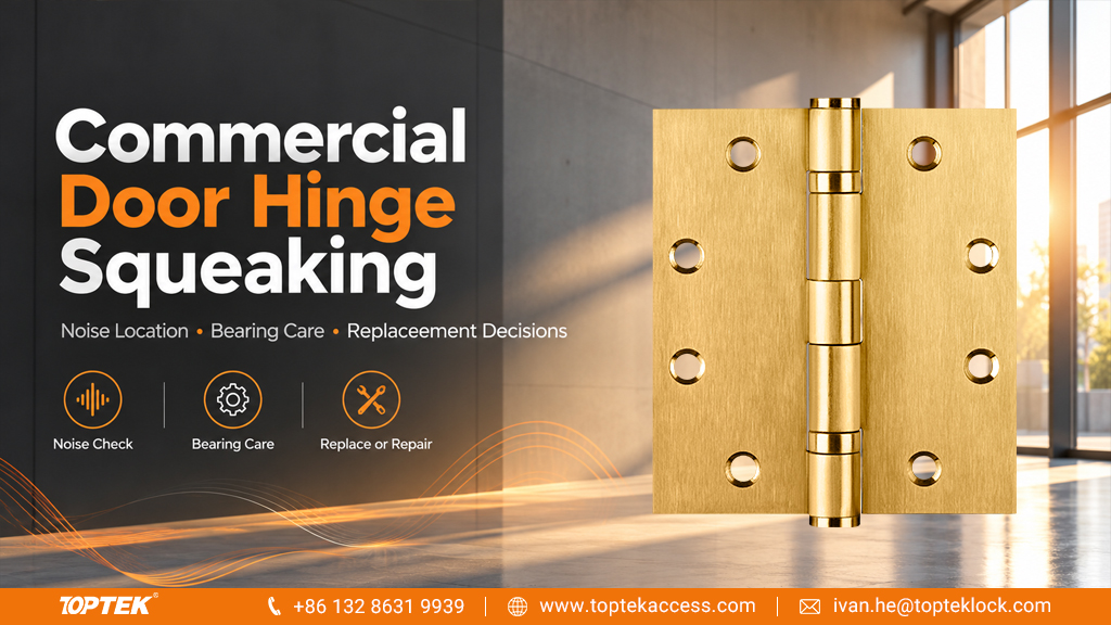 Commercial Door Hinge Squeaking: Noise Location, Bearing Care and Replacement Decisions