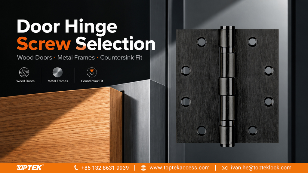 Door Hinge Screw Selection: Wood Doors, Metal Frames and Countersink Fit