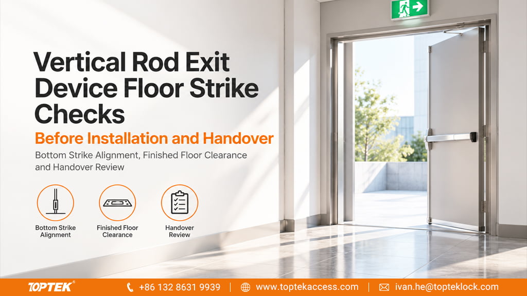Vertical Rod Exit Device Floor Strike Checks Before Installation and Handover